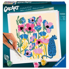 CreArt pictura pe numere pentru adulti maci colorati